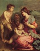 Andrea del Sarto Holy Family with john the Baptist oil painting on canvas